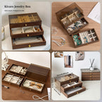 Kivaro Wooden Jewellery Box – Elegant Jewellery Storage Organizer