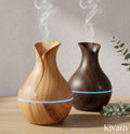 Kivaro Serenity Mist – Wooden-Style Vintage Vase Humidifier