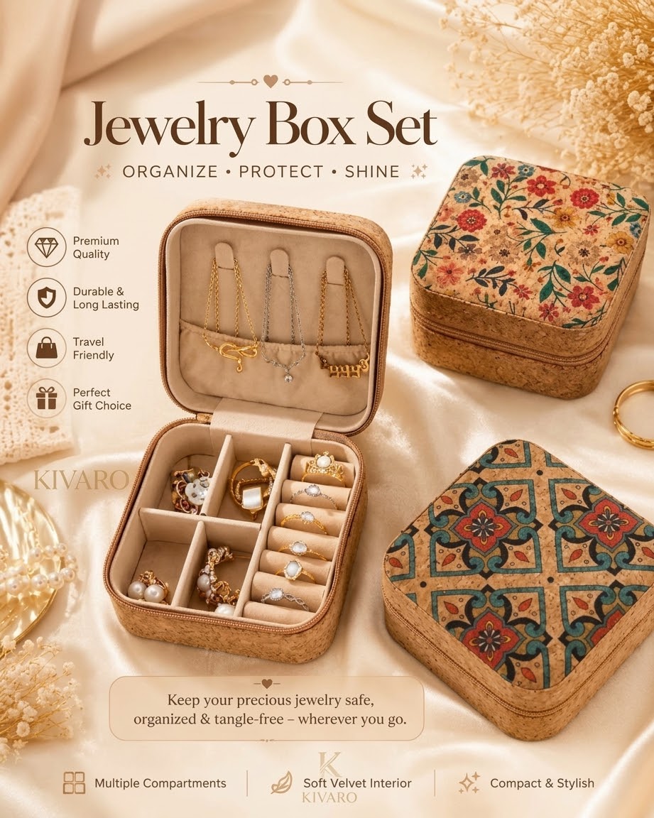 Kivaro Embroidered Jewellery Box