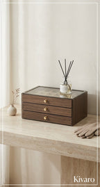 Kivaro Wooden Jewellery Box – Elegant Jewellery Storage Organizer