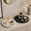 Kivaro Marble Circle Vanity Tray