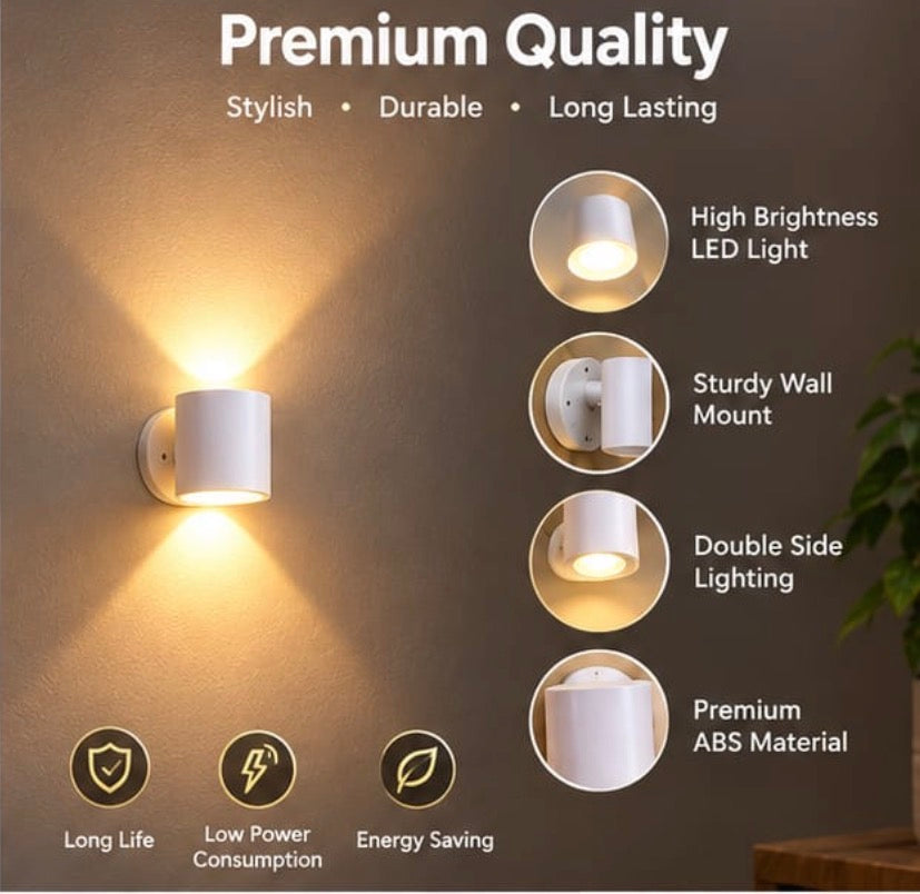 Kivaro Lunea LED Rechargeable Wall Lamp