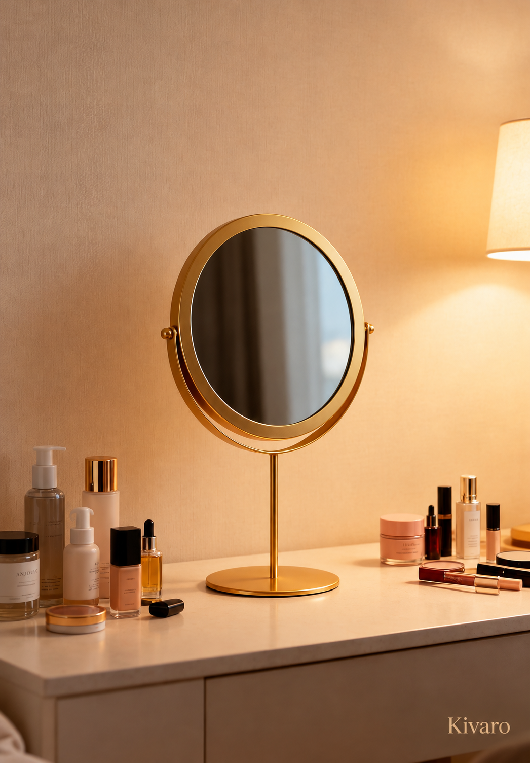 Kivaro Aura Gold Vanity Mirror