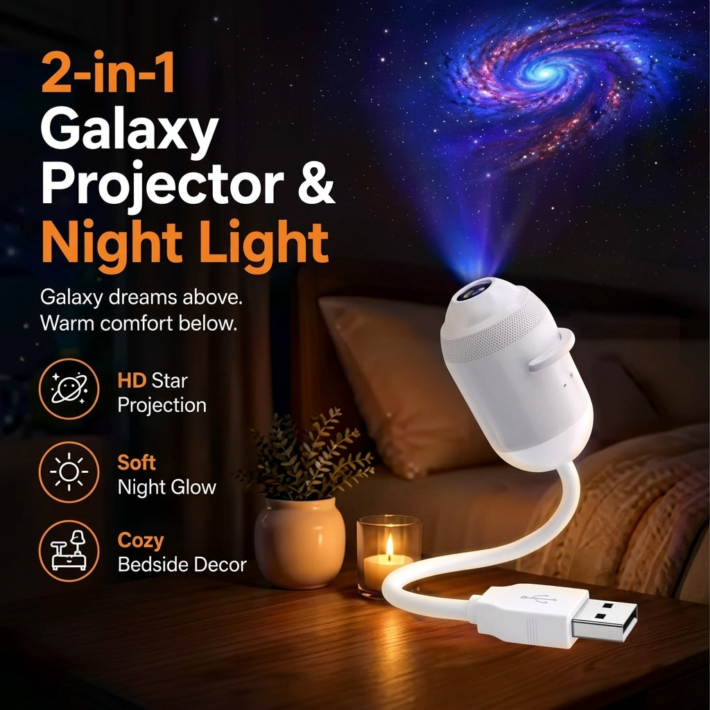 Kivaro 360° Adjustable Galaxy Atmosphere Lamp