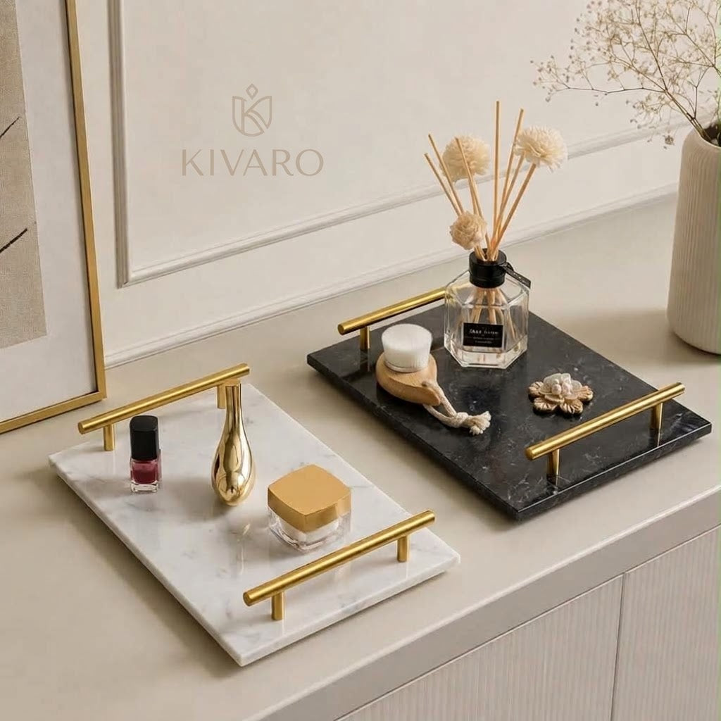 Kivaro Marble Vanity Tray