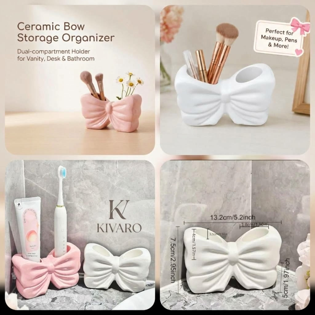 Bow Style Makeup Brush Holder