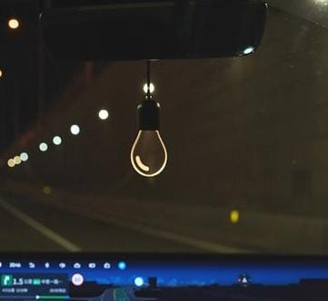 Kivaro Elegant Car Pendant Mirror Light