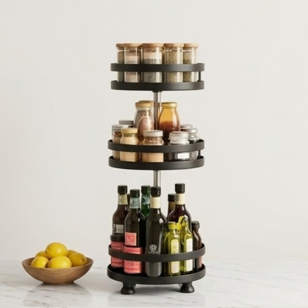 Rotating Spice Rack Organizer