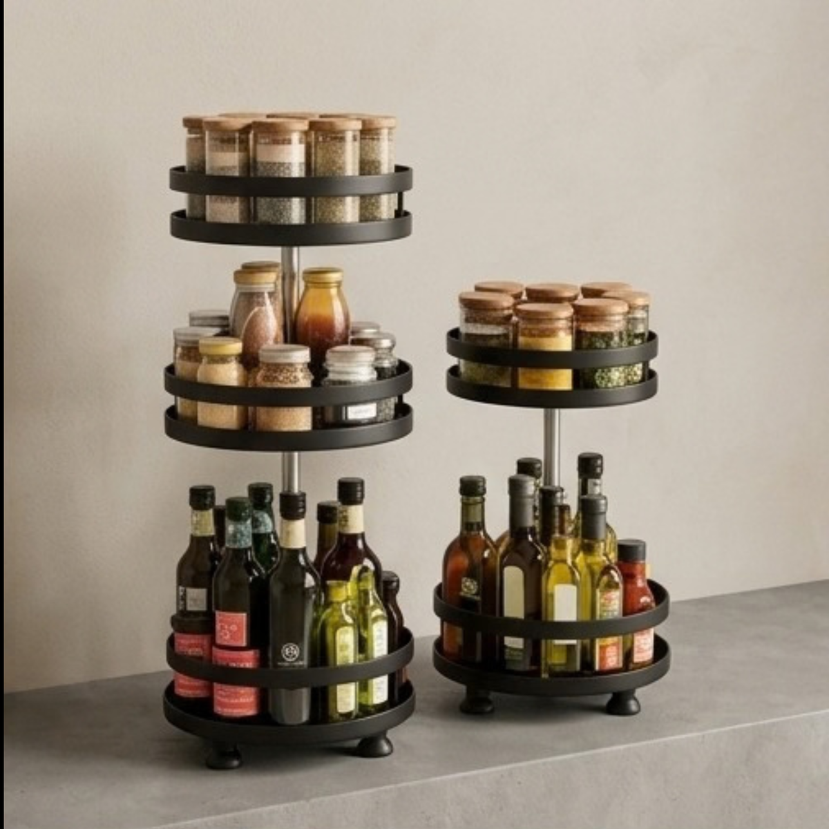 Rotating Spice Rack Organizer