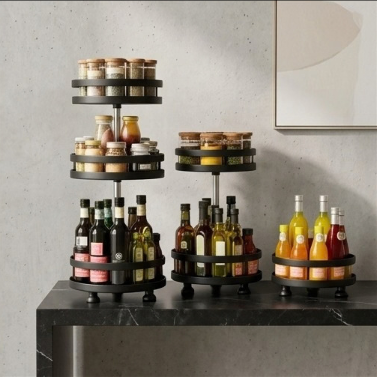 Rotating Spice Rack Organizer