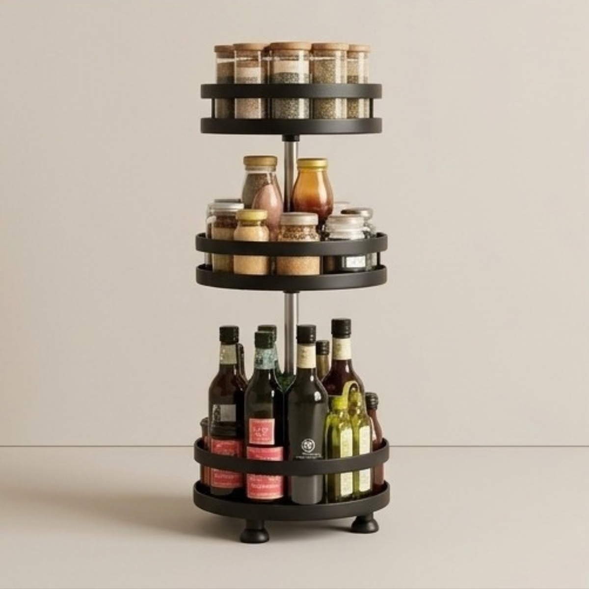 Rotating Spice Rack Organizer