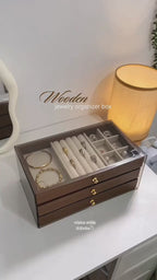 Kivaro Wooden Jewellery Box – Elegant Jewellery Storage Organizer
